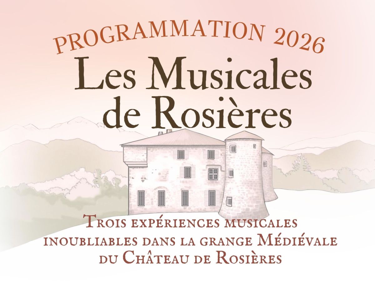 Retour de la musique au Château : trois concerts incroyables en&nbsp;2026